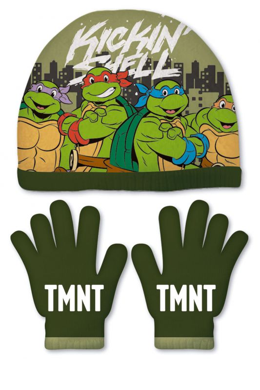 Set de guantes mÁgicos y gorro de poliÉster de <span>tortuga</span>s <span>ninja</span>